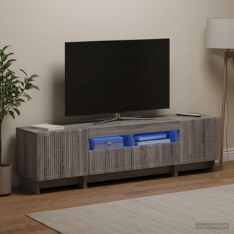 vidaXL Vidaxl Mobile Tv Led A 5 Pezzi Sonoma Grigio Legno Ingegnerizzato