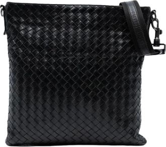 Bottega Veneta Pre-owned Cross Body Bags, female, Black, Size: ONE SIZE Pre-owned Leather Shoulder Bag