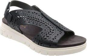 David Tate Moda Slingback Platform Wedge Sandal in Black at Nordstrom Rack, Size 10