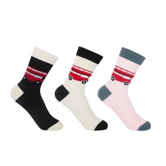 Peper Harow London Bus Womens Bundle - Black, Cream & Pink