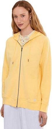L.L.Bean Peaks Island Full-Zip Hoodie Womens Sweater Lemon : 2XL, Cotton
