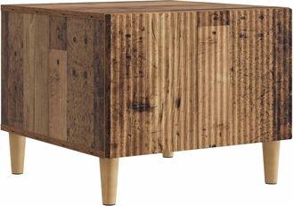 vidaXL Mesa De Caf&eacute; Con Caj&oacute;n Madera Envejecida 49 X 50 X 40 Cm Vidaxl