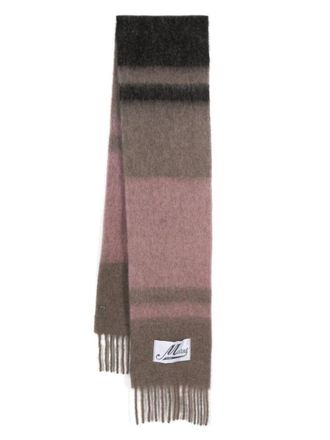 Marni Striped Brushed Alpaca Mohair Scarf Accessories