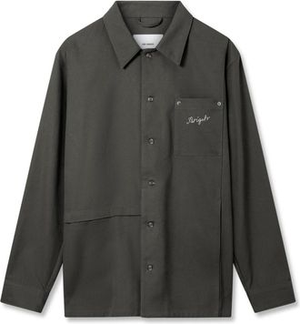 Axel Arigato Rowe Canvas Overshirt - Heren - Zomerjassen - Grijs - L - Katoen - Jassen