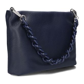 Gianni Chiarini Tassen, Dames, Blauw, ONE Size, Wol, Elegante Blauwe Schoudertas Brenda 8265