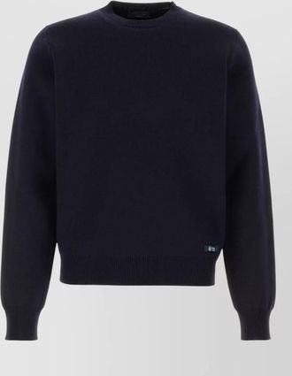 Prada wool blend crew neck sweater long sleeves
