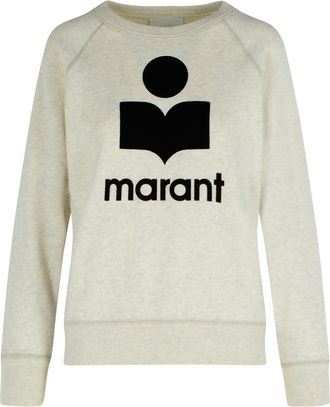 Isabel Marant Millyny Ecru Cotton Blend Sweatshirt