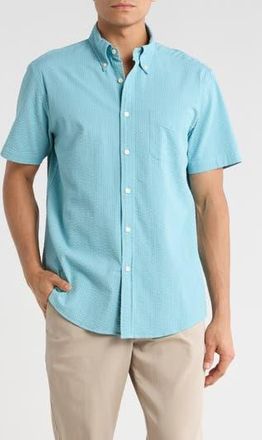 Brooks Brothers Seersucker Reef Button-Down Shirt in Reefsolid at Nordstrom Rack, Size Xx-Large