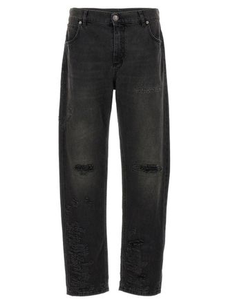 Balmain Black Cotton Jeans