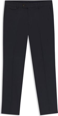 BOSS Easy-iron tapered-fit trousers in stretch-cotton poplin