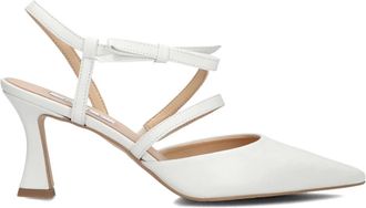 Notre-V Schoenen, Dames, Wit, 39 EU, Leer, Witte Sandalen 2722