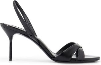 PARIS TEXAS Sandalen met afgeronde neus en stilettohak - Dames - Sandalen met hakken - Zwart - 37 EU - Schoenen