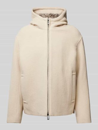 Emporio Armani Sweatjacke mit Kapuze in Offwhite, Gr&ouml;&szlig;e 52