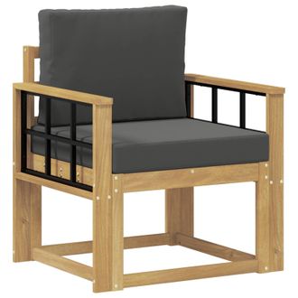vidaXL 2 Pieza Conjunto De Sof&aacute;s De Exterior Poli&eacute;ster Vidaxl