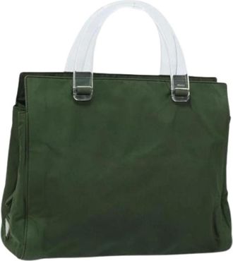 Prada Pre-owned Tote Bags, female, Green, Size: ONE SIZE Pre-owned Vintage Tote Bag