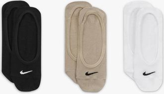 Nike No-show Socks Everyday lightweight Footie Socks Perfect for Trainers and Casual Shoes(3 Pairs)