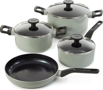 Berghoff Leo Glint 7-Piece Cookware Set in Sage at Nordstrom Rack