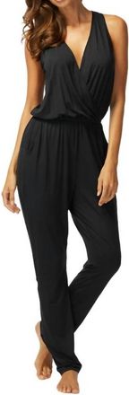 Carmen Marc Valvo Daiquiri Caribbean Jump Suit In Black