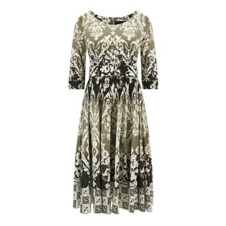 Samantha Sung Abelia All-over Print Midi Dress - female - Samantha Sung - Midi Dresses - Multicolor - 2XL - Dresses