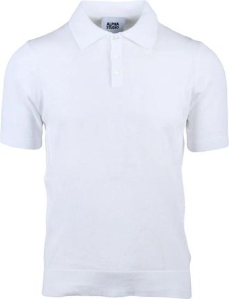 Alpha Studio Polo in maglia - Heren - Polos - Wit - XL - Katoen - Tops