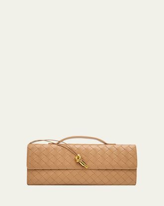 Bottega Veneta Long Andiamo Clutch Bag with Handle