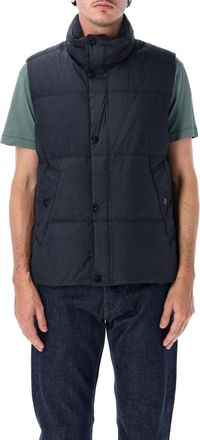 Stone Island Navy Blue Sleeveless Jacket