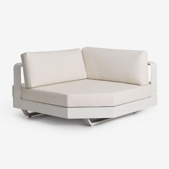 Sklum Sklum - Sill&oacute;n Esquinero Para Sof&aacute; Modular De Jard&iacute;n En Aluminio Yarilo