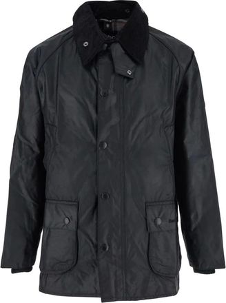 Barbour Jassen, Heren, Zwart, 3Xs, Zwarte Waxjas voor Herfst/Winter
