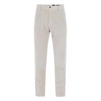 Bomboogie Pantaloni in Velluto Trama Slim Fit - - Trousers - Uomo - Beige - W36