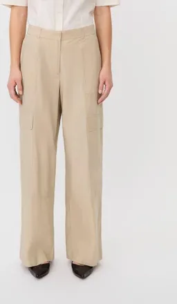 Masai MaPlythora Wide Leg Cargo Trousers in White Pepper at Nordstrom, Size Xx-Large