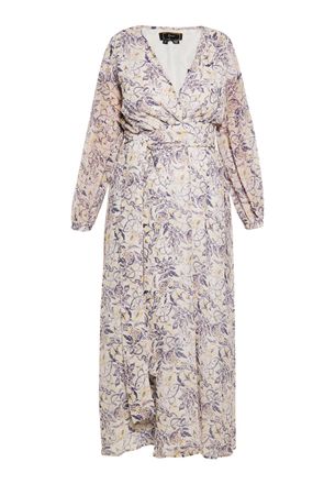 Faina Jurk Dames wit lila