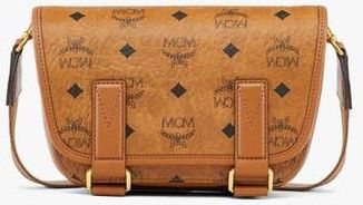 MCM Aren Messenger Bag in Visetos in Cognac at Nordstrom