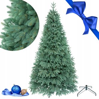 OEM &Aacute;rbol De Navidad Artificial Exclusivo 100% Pe 3d Abeto Azul Prestige Plata 250 Cm