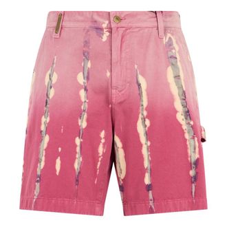 Moschino Long Faded Pink Trousers - male - Moschino - Denim Shorts - Multicolor - M - Shorts
