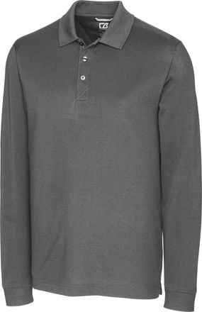 Cutter & Buck Advantage Eco Tri-Blend Pique Mens Big and Tall Long Sleeve Polo
