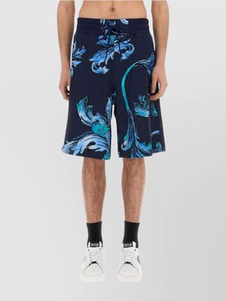 Versace Jeans Couture baroque outline sports shorts