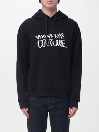 Versace Jeans Couture Felpa con cappuccio in cotone con logo Versace Jeans Couture