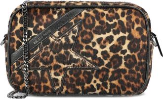 Golden Goose Mini Star Bag Horsy Leo - Dames - Schoudertassen - Bruin - ONE Size - Leer - Tassen