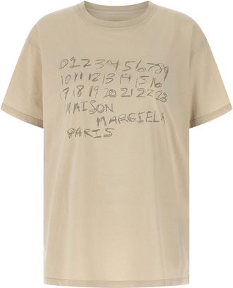 Maison Margiela Beige Printed T-Shirt