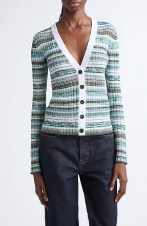 Missoni Mixed Stripe Rib Cardigan in S72R4 at Nordstrom, Size 46