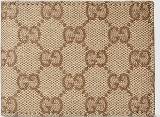 Gucci Essence Classic Bi-fold Wallet, Beige, Original GG Fabric