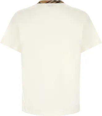 Burberry Mens Beige Cotton T-Shirt