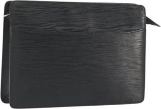 Louis Vuitton Pre-owned Epi Leather Clutch - Dames - Vintage Clutch - Zwart - ONE Size - Leer - Vintage
