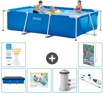 Intex Piscina Con Estructura Rectangular - 300x200x75 Cm - 7-piezas S62