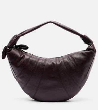 Christophe Lemaire Fortune Crescent leather shoulder bag