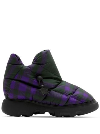 Burberry Check Pillow boots - women - Spandex/Elastane/Polyester/Cotton/Polyamide/Polyethylene vinyl acetate (PEVA)/Thermoplastic Polyurethane (T