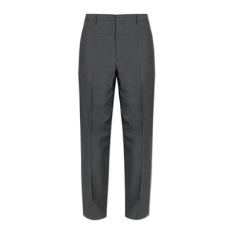 Jil Sander Suit Trousers, male, Gray, Size: M Wool Tailored Trousers