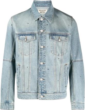 Zadig&Voltaire Giacca in denim Kasy Diamant&eacute; - - Jackets - Uomo - Blu - S