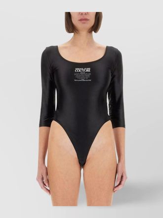 Versace Jeans Couture slim fit logo guarantee scoop neck top