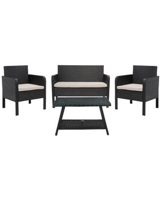 Safavieh Aboka 4Pc Outdoor Living Set